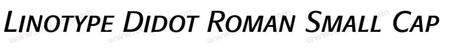 Linotype Didot Roman Small Caps & Oldstyle Figures字体转换